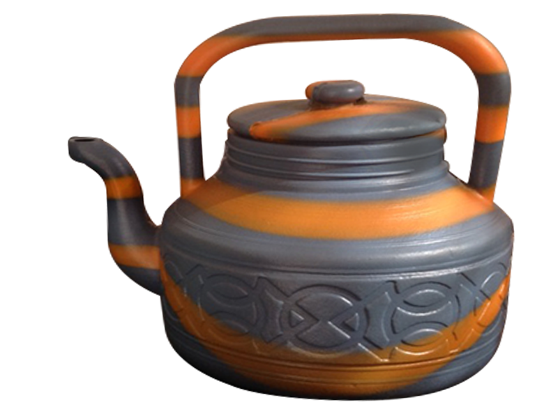 Orange Grey Kettle